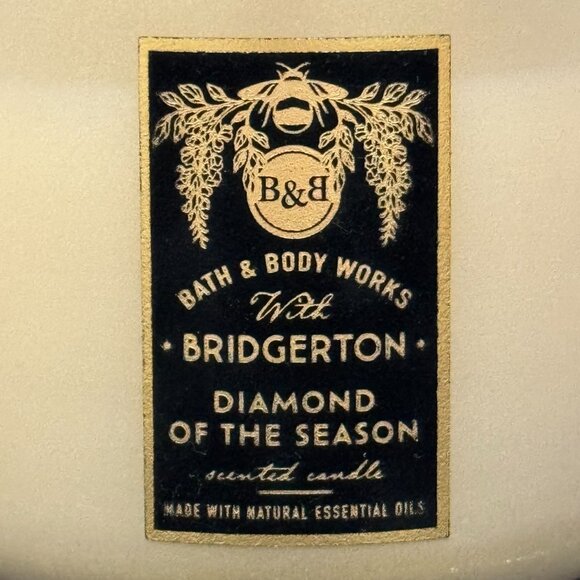 BBW Bridgerton Collaboration Diamond Of The Season Bath & Body Works Candle - Picture 4 of 12